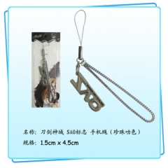 刀剑神域 SAO标志 手机绳（珍珠叻色）      