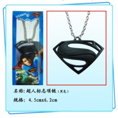 超人标志项链（黑）