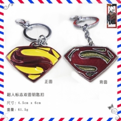 超人标志双面钥匙扣