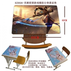 KZD026-英雄联盟游戏橡胶台垫课桌垫