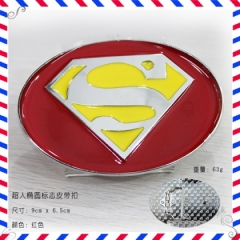 超人标志红色椭圆皮带扣