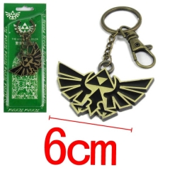 塞尔达传说鹰标志钥匙扣挂扣6CM古铜色