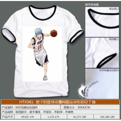HTX361-黑子的篮球动漫网眼运动布彩印T恤