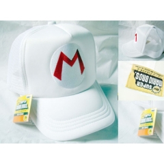 超级玛丽奥网帽货车帽白色T3778-4 HA015 