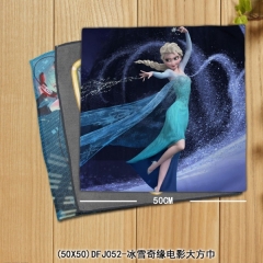 (50X50)DFJ052-冰雪奇缘电影大方巾