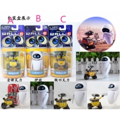 迪士尼正版瓦力机器人模型玩具总动员WALL·E伊娃EVE盒装手办6CM
