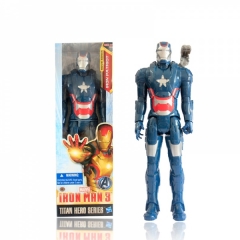 Marvel蓝色钢铁侠模型玩偶IRON MAN 3手办公仔盒装 