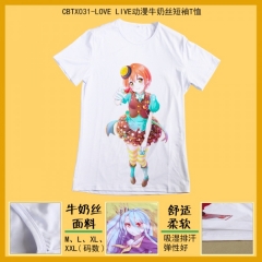 CBTX031-LOVE LIVE动漫牛奶丝短袖T恤