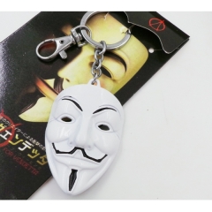 V字仇杀队 珍藏版电影 爵士面具 完美模型 钥匙扣金属