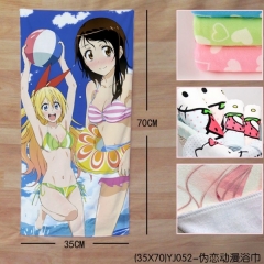(35X70)YJ052-伪恋动漫浴巾