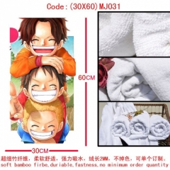 (30X60)MJ031-海贼王动漫毛巾