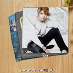 (50X50)DFJ063-EXO明星大方巾  
