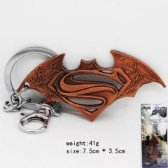 蝙蝠侠大战超人系列标志镂空挂件钥匙扣（红古铜）