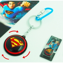 超人标志可旋转钥匙扣（黑色）