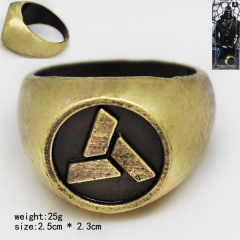 刺客信条系列标志古铜色戒指E款
