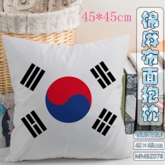 MMBZ078-韩国国旗全彩棉麻抱枕