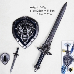 魔兽世界系列剑盾套装A款（古银）