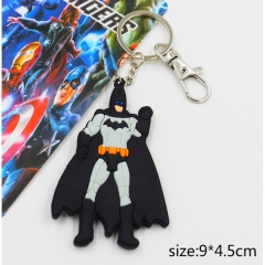 电影周边挂件 蝙蝠侠人物软胶钥匙挂扣