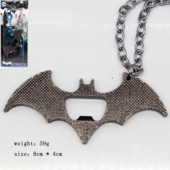 蝙蝠侠系列标志挂件开瓶器银项链（古银）