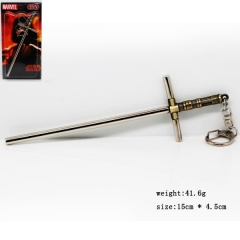星球大战系列十字剑挂件钥匙扣（银色） .jpg