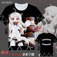 QCDX017-舰队collection动漫全彩短袖T恤
