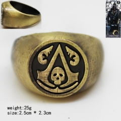刺客信条系列标志古铜色戒指B款