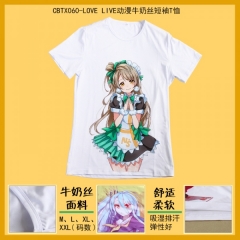 CBTX060-LOVE LIVE动漫牛奶丝短袖T恤