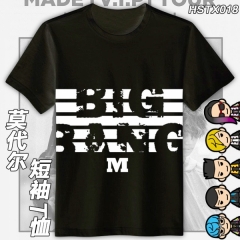 HSTX018-bigbang动漫黑色圆领T恤