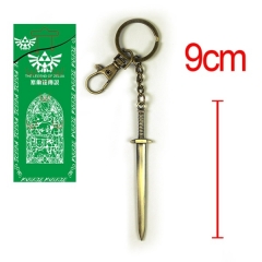 塞尔达传说剑青古铜合金属钥匙扣KS347