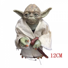星球大战7 尤达大师手办模型公仔 Star Wars7 玩具娃娃布偶摆件12厘米 