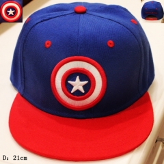 美国队长系列标志文字棒球帽（蓝红）.jpg
