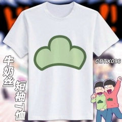 CBTX096-阿松动漫牛奶丝短袖T恤