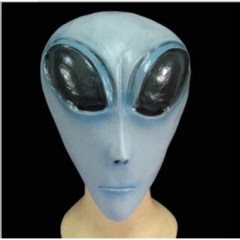 cos蓝血人面具 大眼外星人乳胶面具 面具演出面具动物面具(10个一套）