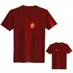 甲铁城的卡巴内瑞第一个私字标志短袖圆领T恤酒红色M L XL XXL XXXL