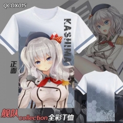 QCDX015-舰队collection动漫全彩短袖T恤