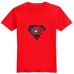 超人标志短袖圆领T恤 红色