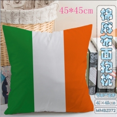 MMBZ072-爱尔兰国旗全彩棉麻抱枕
