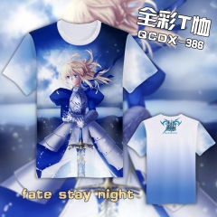 QCDX386-fate stay night动漫全彩T恤