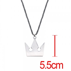 王国之心Kingdom Hearts山形铬色合金属项链（5.5cm）