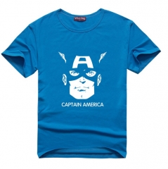 美剧 美国超级英雄 美国队长内战同款 纯棉短袖t恤 男女款 半袖  5件起订
