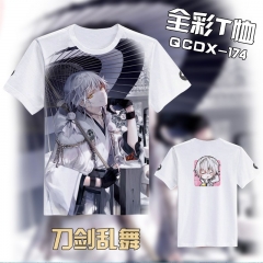 QCDX174-刀剑乱舞动漫全彩T恤