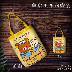 GWD008-轻松熊动漫单肩帆布购物袋