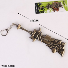 魔兽世界圣骑士灰烬使者古铜色兵器刀扣刀模型16CM