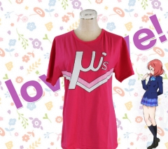 LoveLive！偶像团体μ's T恤 粉色 莫代尔优质T恤 （2Set）