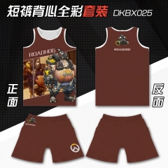 DKBX025-守望先锋路霸游戏网眼布短裤背心