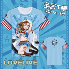 QCDX123-LOVELIVE动漫全彩T恤