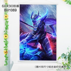 (60X90)BH1069-王者荣耀游戏白色塑料杆挂画