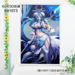 (60X90)BH1073-王者荣耀游戏白色塑料杆挂画