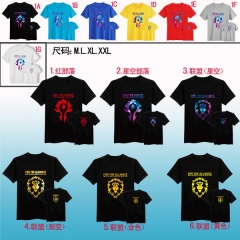 6款7色魔兽标志T恤 (M L XL XXL XXXL)