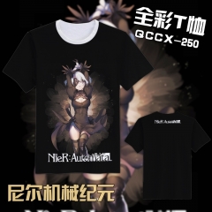 QCDX250-尼尔机械纪元游戏全彩T恤